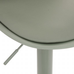 Chaise de Bar Aiko Vert kaki hauteur ajustable 