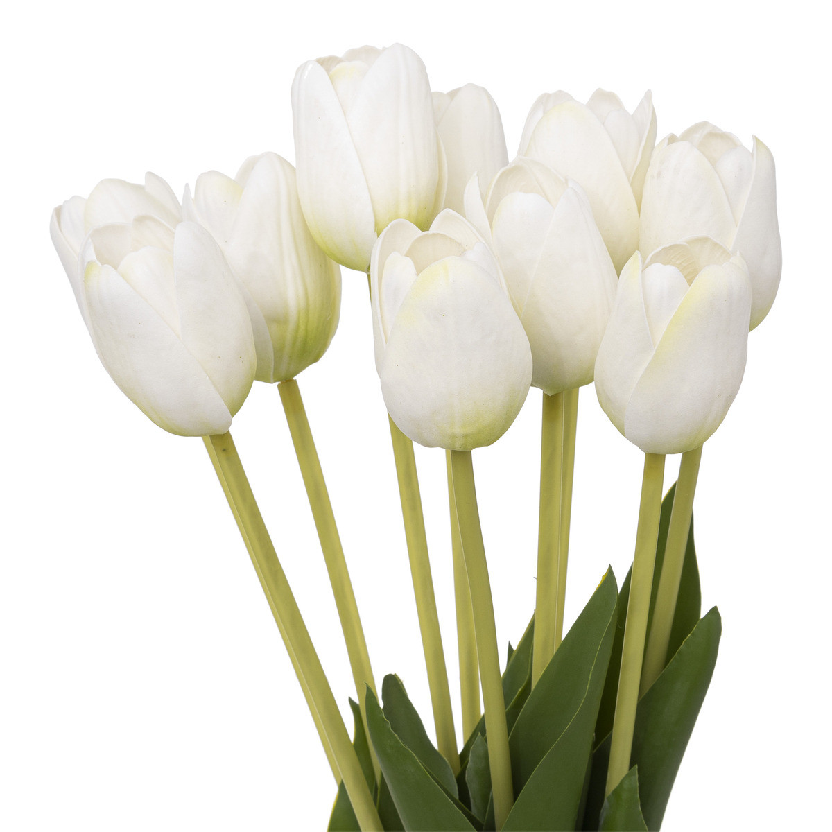 Bouquet de Tulipes Blanches artificielles D. 16 x H. 48 cm - Fleurs et  plantes artificielles - Décomania