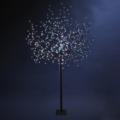 Arbre lumineux Prunus 600 LED à variation de couleurs H 250 cm