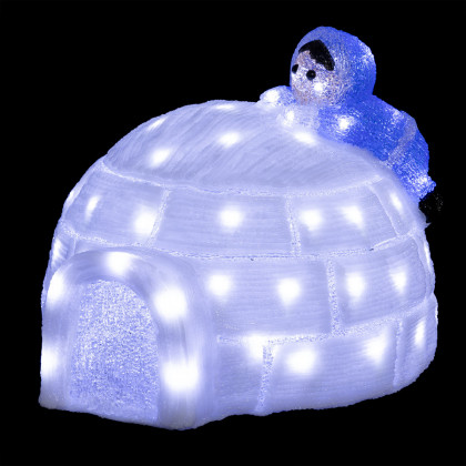 Igloo lumineux 70 LED Blanc froid H 31 cm