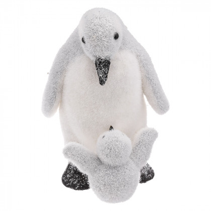 Bébé & Maman Pingouin H 27 cm