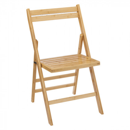 Chaise pliante en Bambou H 78 cm
