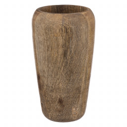 Vase en bois de manguier D 18 x H 31 cm