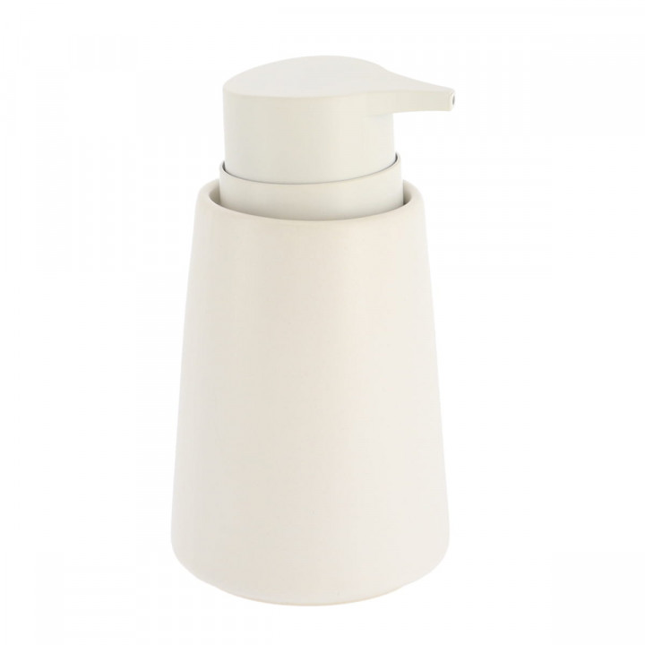 Distributeur à Savon ou Lotion en céramique Blanc albâtre 420 ml