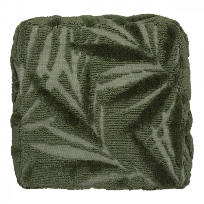 Coussin de sol Miska en coton Vert motifs tuftés 48 x 48 x 14 cm