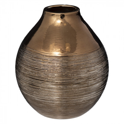 Vase en céramique Bronze H 20 cm 