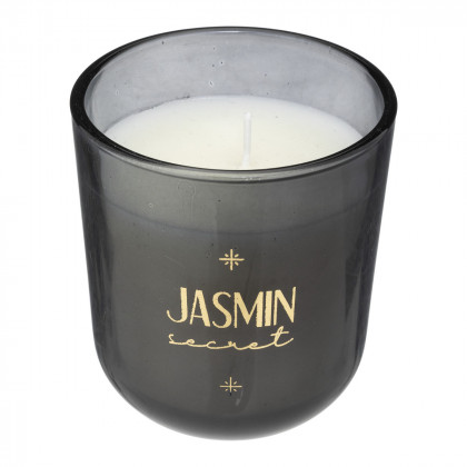 Bougie parfumée Night Jasmin 170 g pot en verre gris foncé