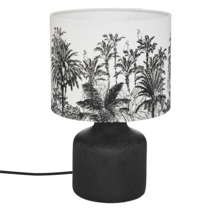 Lampe à poser Botanic en Noir & Blanc 