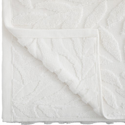 Serviette Invité Cisel en Tencel et Coton Blanc 30 x 50 cm