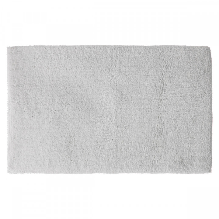 Tapis de salle de bain réversible 50 x 80 cm en Coton Blanc