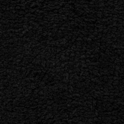 Tapis de salle de bain réversible 50 x 80 cm en Coton Noir