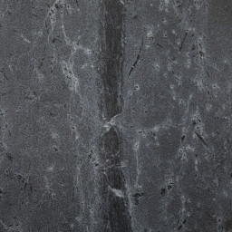 Table d'appoint Ilian en marbre et métal Gris foncé