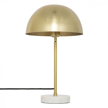 Lampe à  poser Lilio en métal doré et marbre H 46 cm