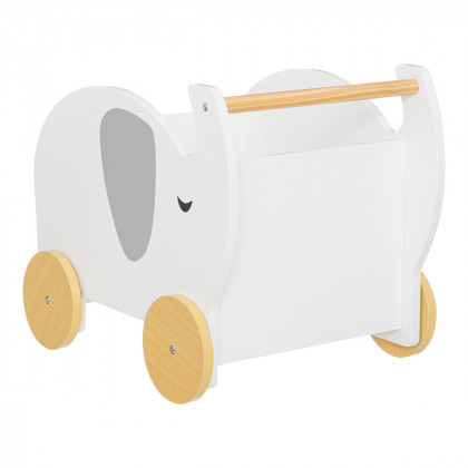 Chariot Éléphant pour enfant en Bois Blanc