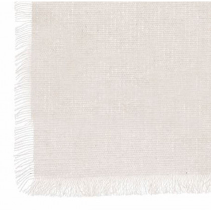 Nappe rectangle Maha en Coton Blanc 250 x 150 cm