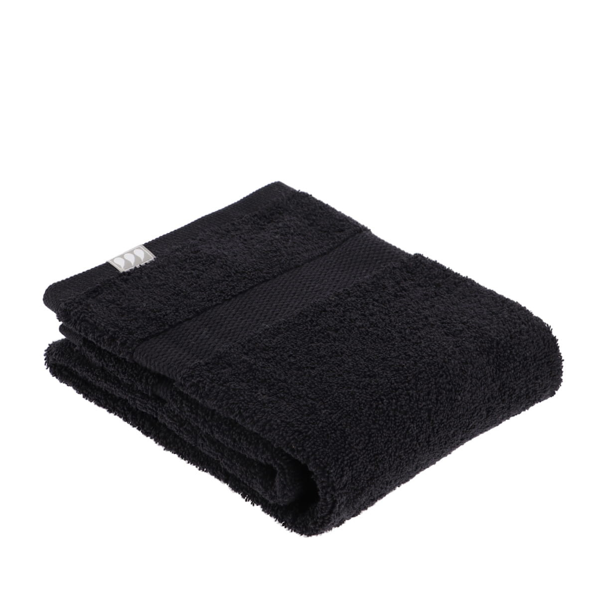 Serviette de toilette tissu éponge 100% Coton Noir 50 x 90 cm - Draps de  bain, serviettes de toilette - Décomania