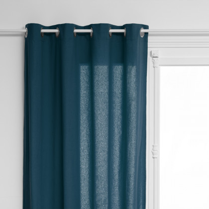 Rideau en Coton Bleu Egéen 135 x 240 cm