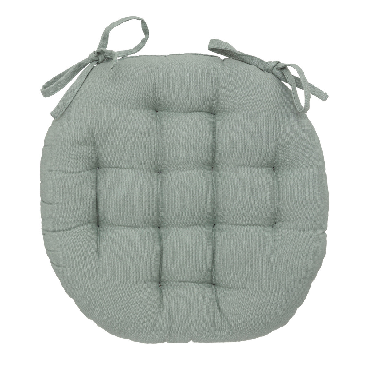 Galette de chaise ronde Vert céladon D 38 cm - Galettes de chaise -  Décomania