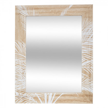 Miroir Elda en Bois motif Blanc 50 x 65 cm