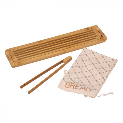 Plance à pain en Bambou avec 2 accessoires 