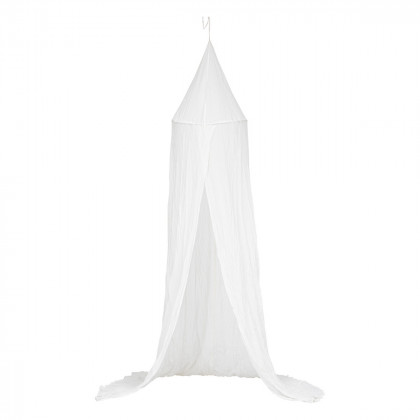 Ciel de lit Lili en Gaze de coton Blanche H 350 cm