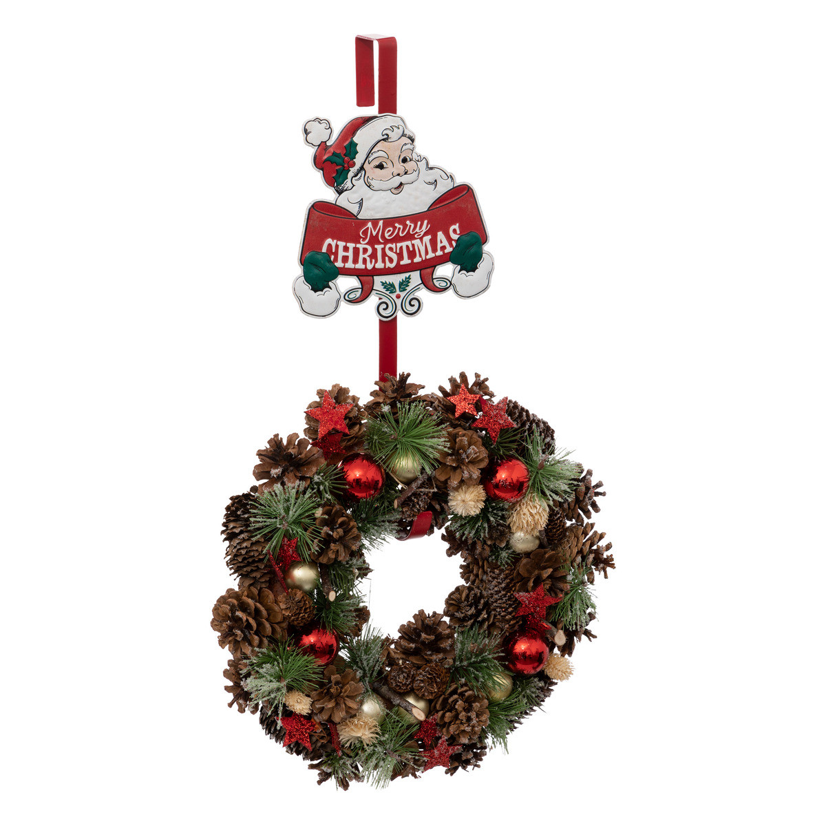 Crochet de Porte pour Couronne décor Père Noël H 38 cm - Objets de  décoration et rangement noël - Décomania