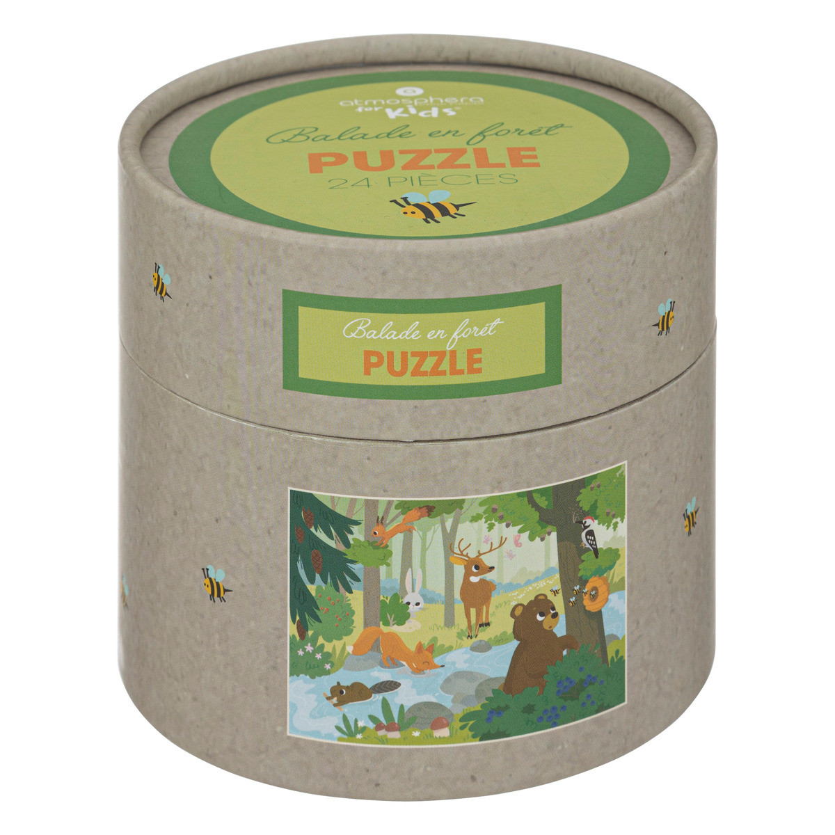 Puzzle 24 pièces Balade en Forêt 30 x 25 cm - Jeux de société