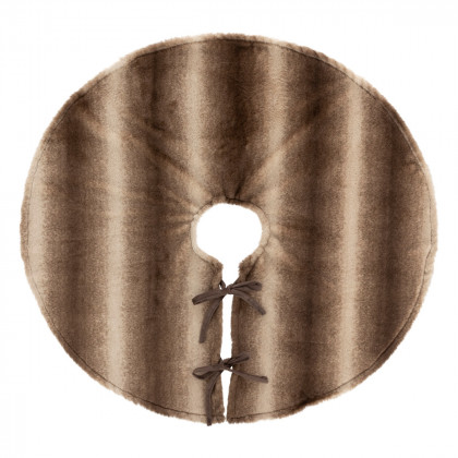 Tapis de sapin en Fausse fourrure dégradé de Marron D 90 cm